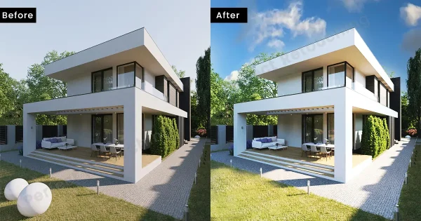 Edit real estate photos single or multiple exposure